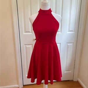 B Darlin Vibrant Red Mini Dress